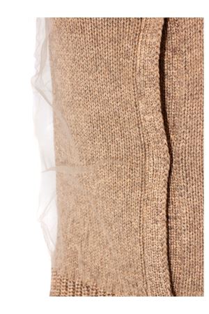 Maglia in misto cotone e yak beige FABIANA FILIPPI | MAD266F112L7450157